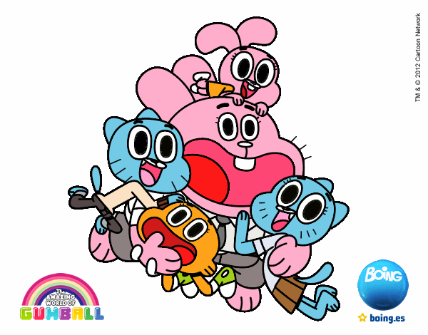 Gumball y amigos contentos