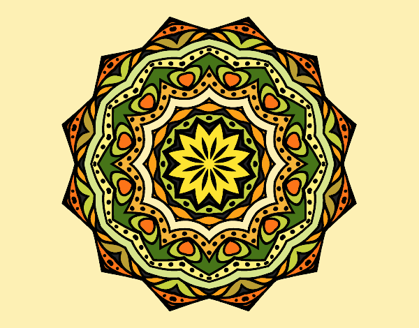 Mandala con estratos