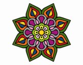 Mandala de flor sencilla