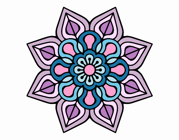 Mandala de flor sencilla