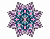 Mandala de flor sencilla