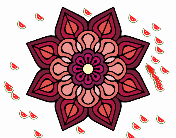 Mandala de flor sencilla