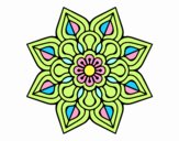 Mandala de flor sencilla