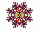 Mandala de flor sencilla