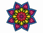 Mandala de flor sencilla