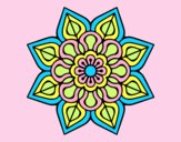 Mandala de flor sencilla