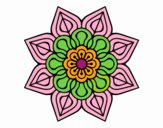 Mandala de flor sencilla