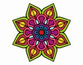 Mandala de flor sencilla