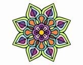 Mandala de flor sencilla