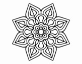 Mandala de flor sencilla