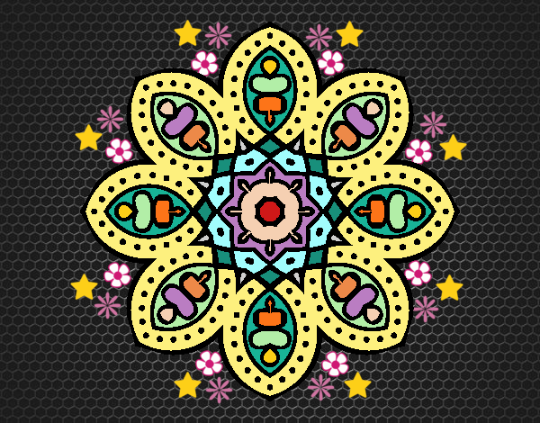 Mandala de inspiración árabe