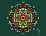 Mandala destello floral