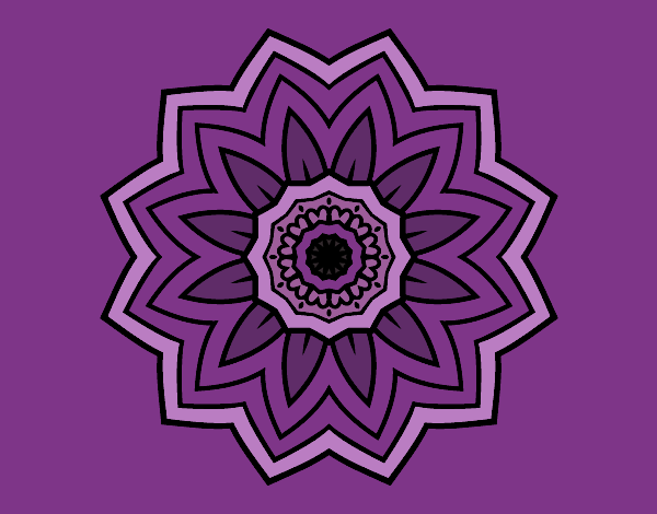 Mandala flor de girasol