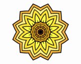 Mandala flor de girasol