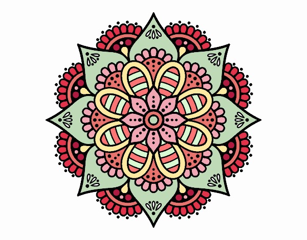 Mandala flor de primavera