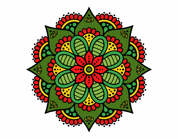 Mandala flor de primavera