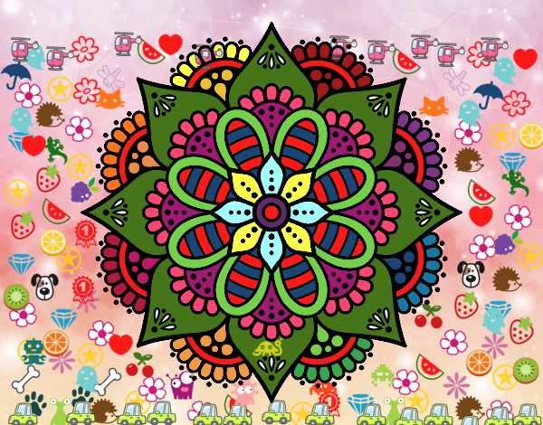 Mandala flor de primavera