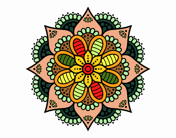 Mandala flor de primavera