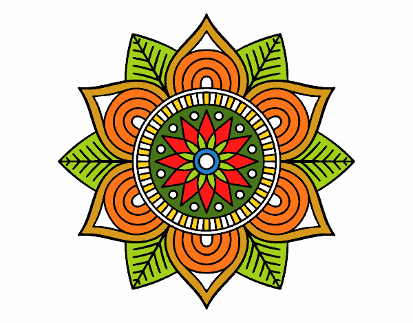 Mandala flor estelar