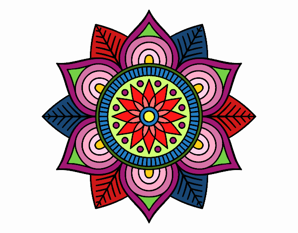 Mandala flor estelar