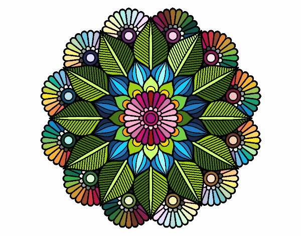 Mandala jardín vegetal