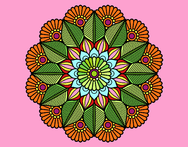 Mandala jardín vegetal