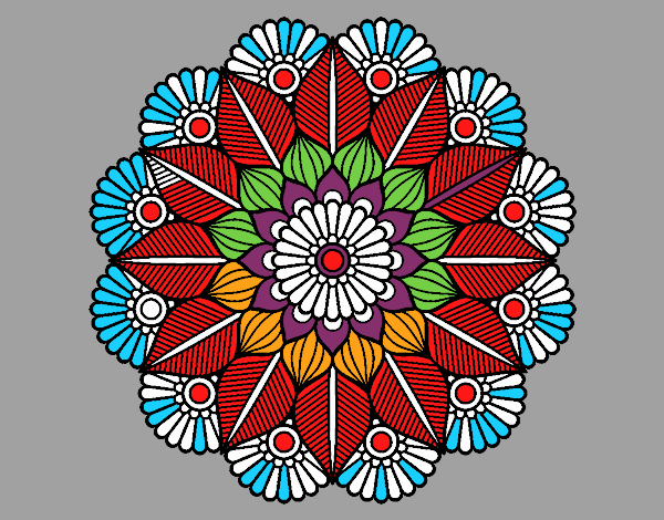 Mandala jardín vegetal