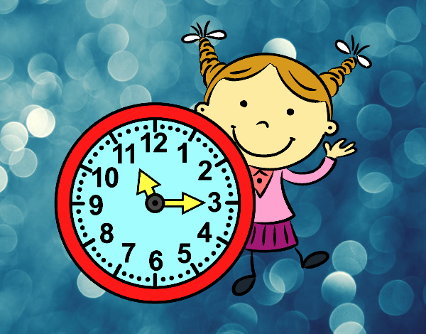 Niña con reloj