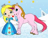 Princesa y unicornio