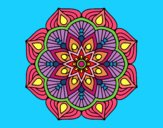 Un mandala de flor oriental