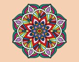 Un mandala de flor oriental