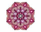 Un mandala de flor oriental