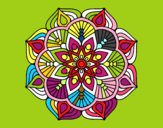 Un mandala de flor oriental