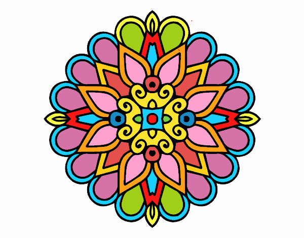 Un mandala estilo árabe