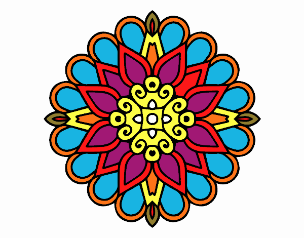 Un mandala estilo árabe