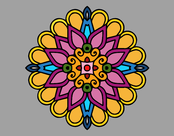 Un mandala estilo árabe