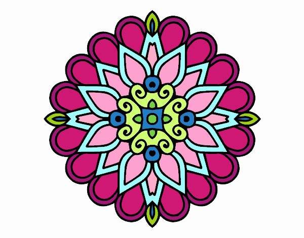 Un mandala estilo árabe