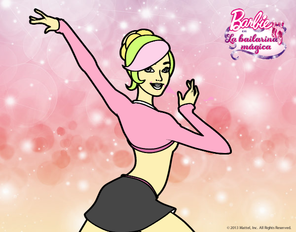 Barbie en postura de ballet