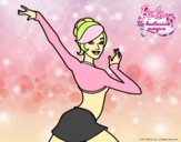 Barbie en postura de ballet