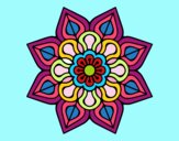 Mandala de flor sencilla