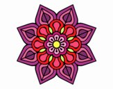 Mandala de flor sencilla