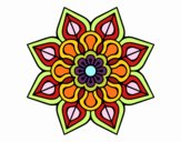 Mandala de flor sencilla