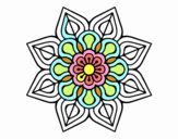 Mandala de flor sencilla