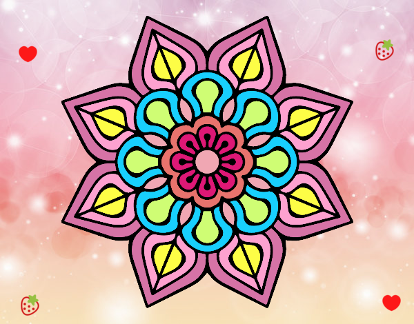 Mandala de flor sencilla