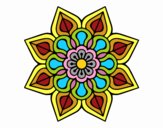 Mandala de flor sencilla