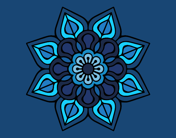 Mandala de flor sencilla