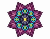 Mandala de flor sencilla