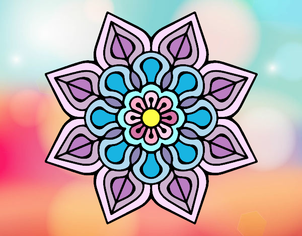 Mandala de flor sencilla