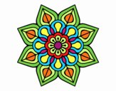 Mandala de flor sencilla