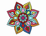 Mandala de flor sencilla